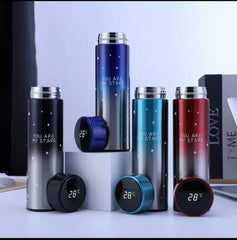 500ml Temperature Water Bottle Shining Stars Design