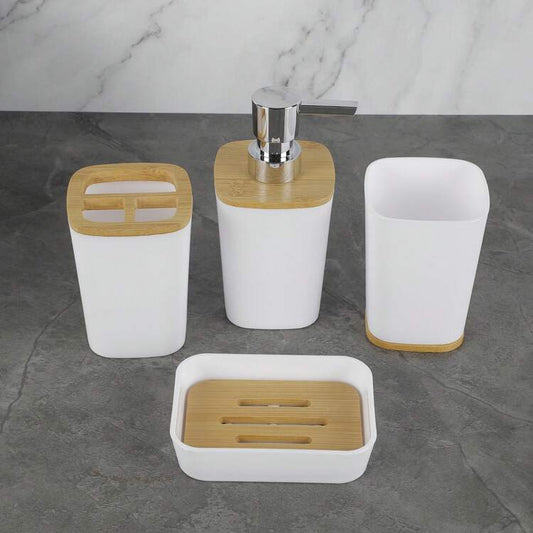 4pcs Luxury Bathroom Accessories Set (Plastic)