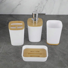 4pcs Luxury Bathroom Accessories Set (Plastic)