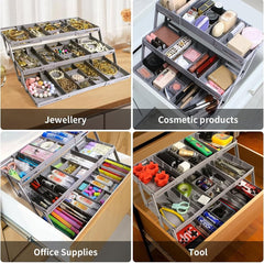 Collapsible 3-Tier Multipurpose Storage Tray