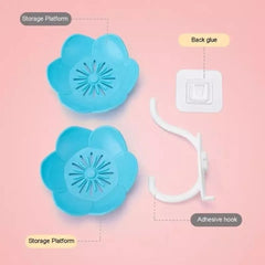 Wall Mounted Lotus Flower Shaped Soap Holder