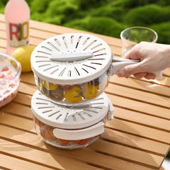 2-in-1 Draining Basket & Lid — Fruit & Veggie Strainer