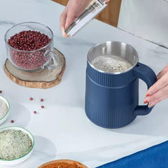 Portable Electric Coffee & Spice Grinder Machine – 500 ml Stainless Steel One-Button Grinder