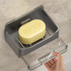 Wall Mounted Soap Dish With Drainage Tray