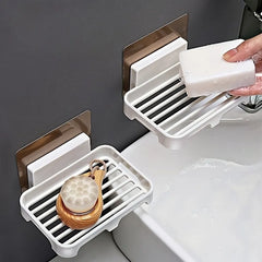 1pc Wall Mounted Plastic Soap Holder