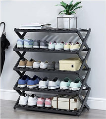 4 Layer Zigzag Shoe Rack