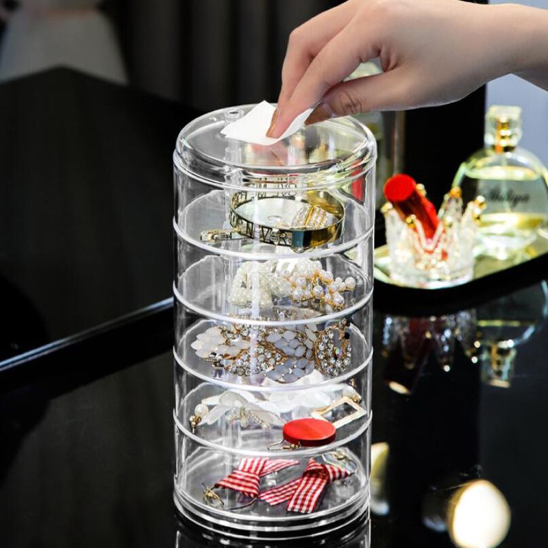 5 layer rotatable jewelry box