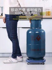 Heavy Duty Gas Cylinder Trolley (360° Rotating Wheels)