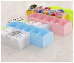 Plastic 5 Grid Drawer Organiser Box