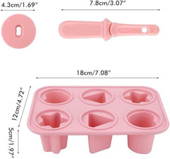 Silicone 6 Hole Popsicle Mold