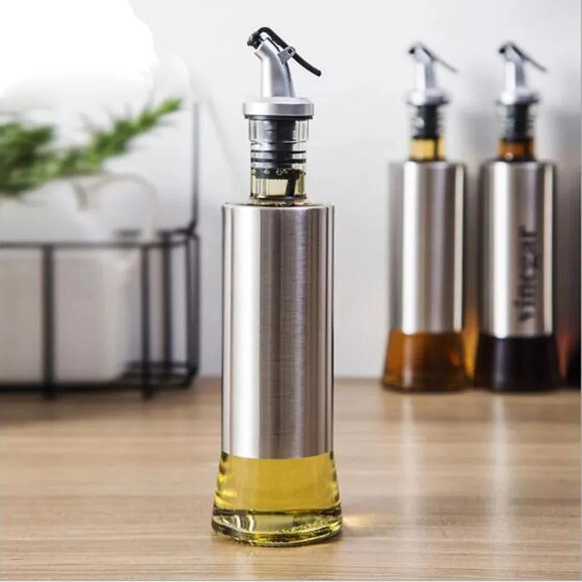 Oil & Vinegar Dropper Bottle — 250 ml Glass Container with Precision Spout