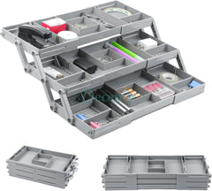 Collapsible 3-Tier Multipurpose Storage Tray