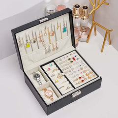 Double Layer Leather Luxury Organiser