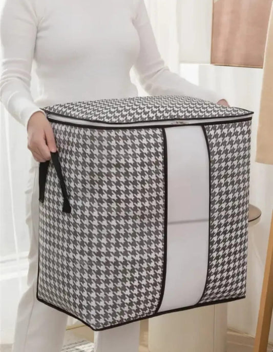 Checks Printed Storage Bag