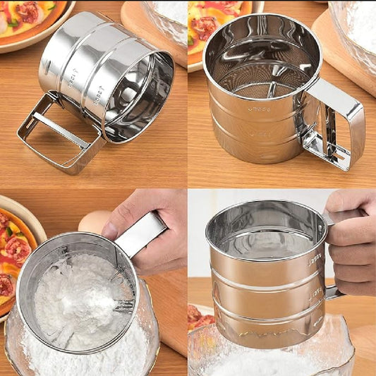 Handheld Stainless Steel Flour Strainer