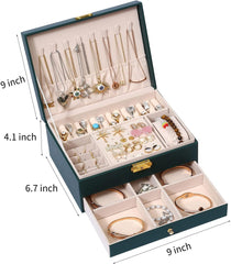 Triple Layer Leather Luxury jewellery organizer