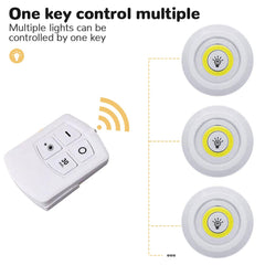Set Of 3 Wireless Remote Control Light, 3W
