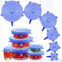 6 Pcs Silicon Lids