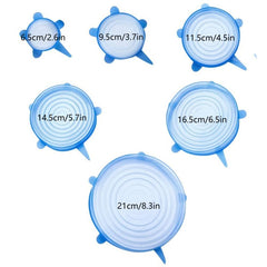 6 Pcs Silicon Lids
