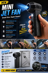 Mini Jet Fan - Powerful and Portable