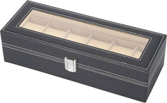 Watch Case With Glass Lid (Six Slot imported)