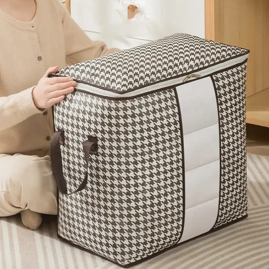 Checks Printed Storage Bag