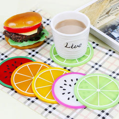 (Pack Of 4) Silicone Non-Slip Fruit Mats