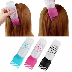 Hair oil applicator comb bottle 120ml