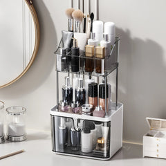 2 Tier Cosmetics and Skincare Organiser With Drawer