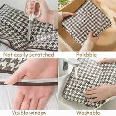 Checks Printed Storage Bag