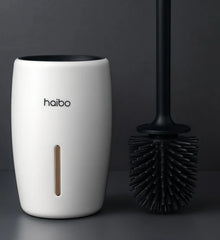 Toilet bowl brush with holder – silicone bristles, non-slip handle video