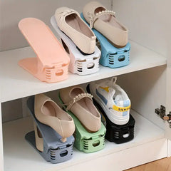 Adjustable Double-Layer Shoe Rack