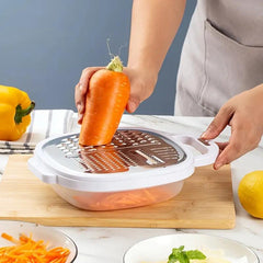 2-in-1 Grater & Storer – Compact Stainless Steel Grater with Airtight Storage Container