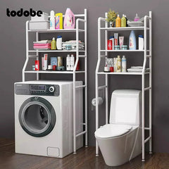 3-Tier Over-The-Toilet Space Saver Shelf | Durable Iron Bathroom Organizer Rack