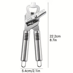 Classic Multifunction Can & Bottle Opener — Heavy-Duty Stainless Steel Tool