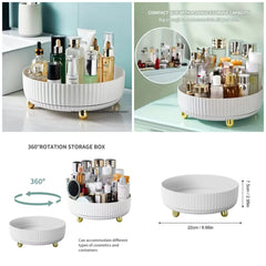 Rotating Makeup Organizer Tray With Stand