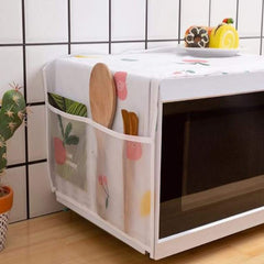 Waterproof microwave cover with side pockets