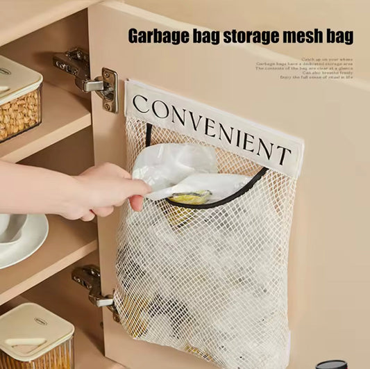 Large Capacity Mesh Storage Bag, Wall-Mounted Hanging Organizer