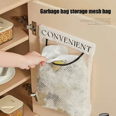 Large Capacity Mesh Storage Bag, Wall-Mounted Hanging Organizer