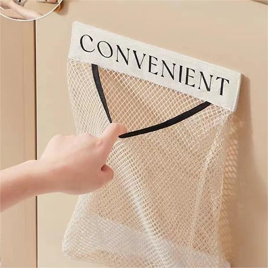 Large Capacity Mesh Storage Bag, Wall-Mounted Hanging Organizer