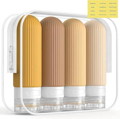 4-Pack Leak-Proof Silicone Travel Bottles