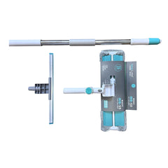 Rotatable Glass Wiper with Bendable Head — Double-Sided Window & Floor Squeegee