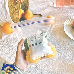 Zip Lock Reusable Food Storage Bags PACK OF 20 (6inches by 5.5inches)