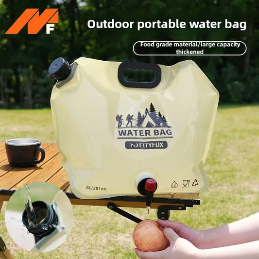 8L Outdoor Foldable Water Travel Bag with Tap
