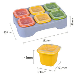 Reusable Ice Block Molds, 6 Grid IceCube Tray