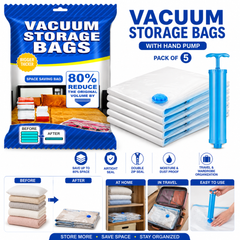 Vacuum Storage Bags with Hand Pump