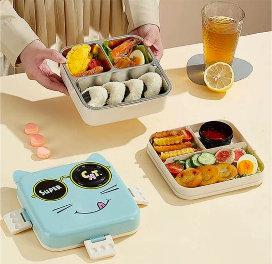 Cat Eye Stainless Steel Lunch Box