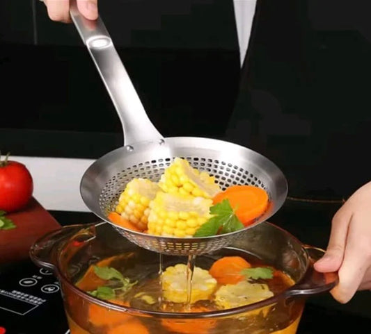Stainless Steel Strainer Bowl with Handle – 14CM