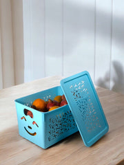 3-Piece Smiley Storage Basket with Lids