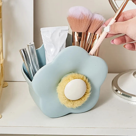Multipurpose Flower-Shaped Desk Organizer